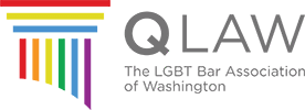 Logo Recognizing de Maar Law's affiliation with the LGBT Bar Association of Washington